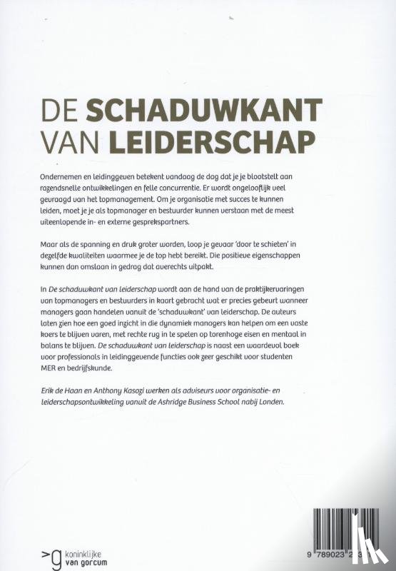 Haan, Erik de, Kasozi, Anthony - De schaduwkant van leiderschap