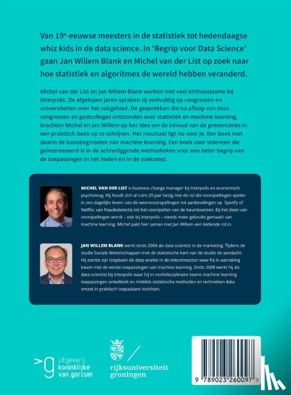 Blank, Jan Willem, List, Michel van der - Begrip voor data science