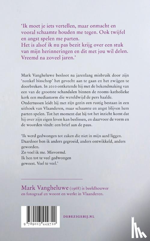 Vangheluwe, Mark - Brief aan de Paus