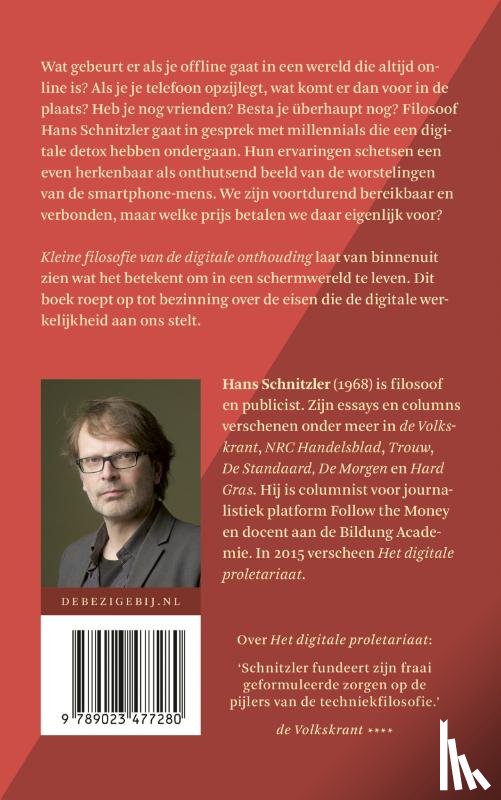 Schnitzler, Hans - Kleine filosofie van de digitale onthouding