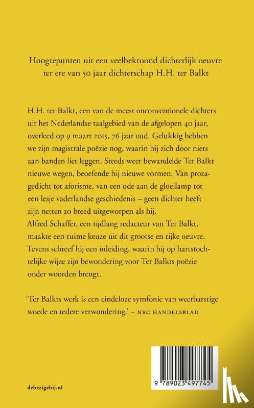 Balkt, H.H. ter - Stilstaand leeft alles hier