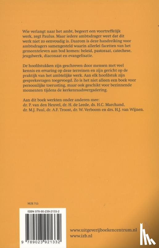 Heuvel, P. van den, Marchand, H.C., Verboom, W. - Een voortreffelijk werk