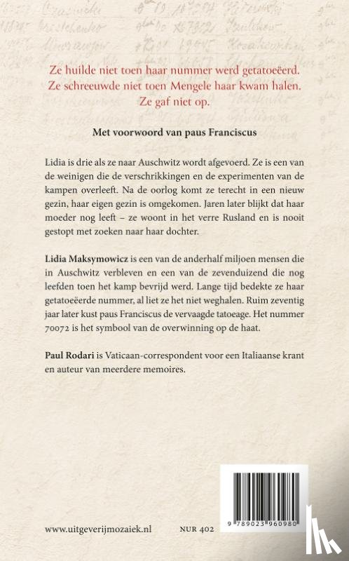 Maksymowicz, Lidia, Rodari, Paolo - In Birkenau haatte ik niemand