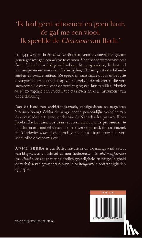 Sebba, Anne - Het meisjesorkest van Auschwitz