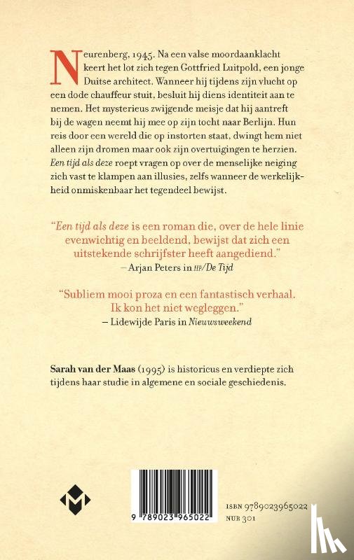 Maas, Sarah van der - Een tijd als deze