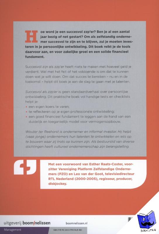 Reehorst, Wouter ter - Succesvol als zzper