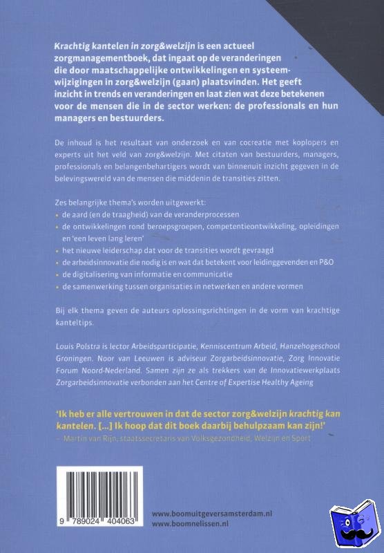 Leeuwen, Noor van, Polstra, Louis - Krachtig kantelen in zorg & welzijn