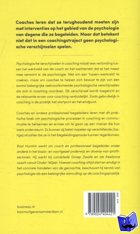 Huntink, Roel - Psychologische verschijnselen in coaching