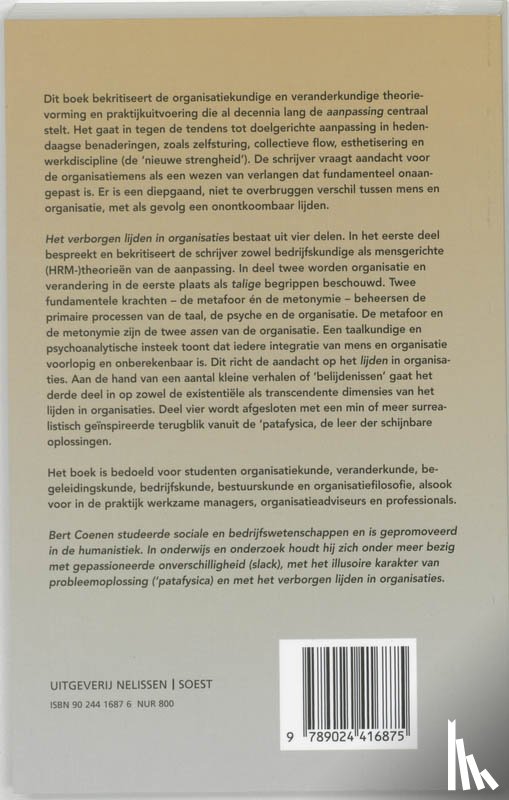 Coenen, B. - Het verborgen lijden in organisaties