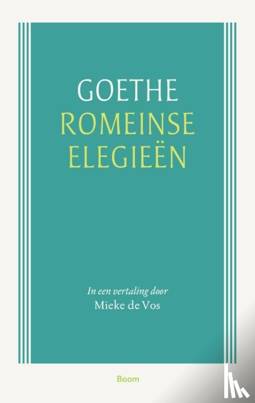 Goethe, Johann Wolfgang von - Romeinse elegieën