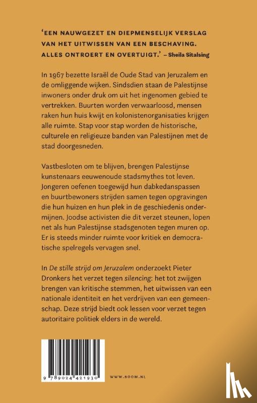 Dronkers, Pieter - De stille strijd om Jeruzalem