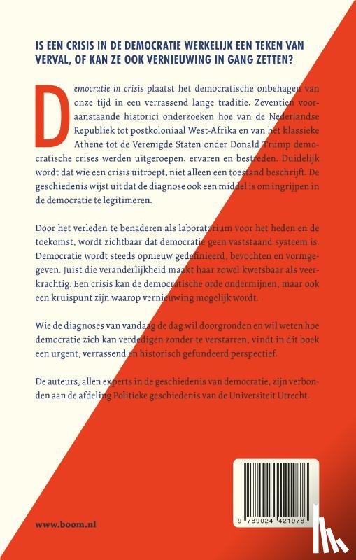 Koekkoek, René, Sterkenburgh, Frederik Frank, Weststeijn, Arthur - Democratie in crisis