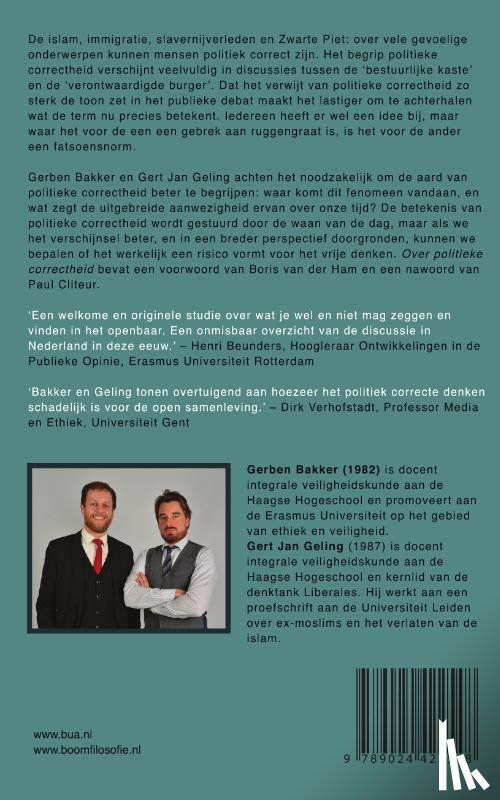 Bakker, Gerben, Geling, Gert Jan - Over politieke correctheid