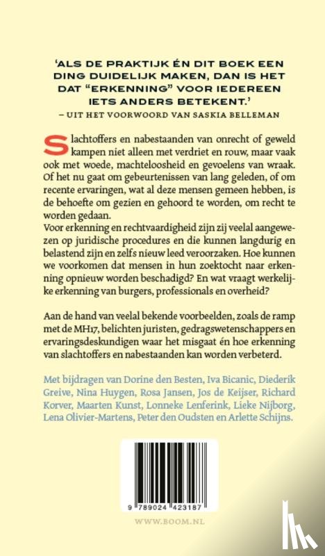  - Erkenning na onrecht