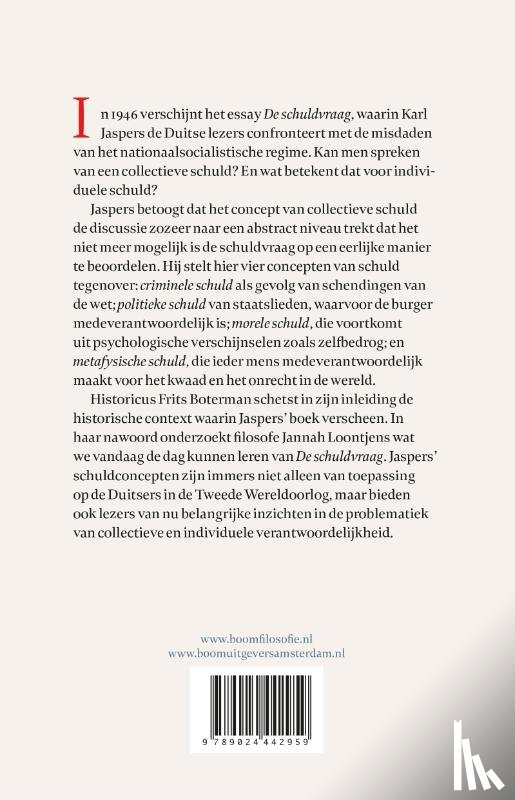 Jaspers, Karl - De schuldvraag