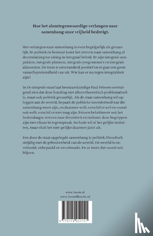 Frissen, Paul - De integrale staat