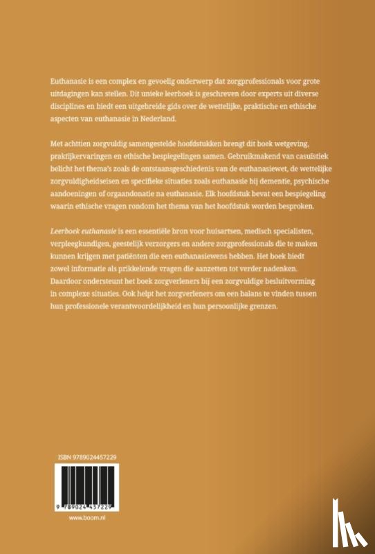 Dees, Marianne, Beuken-van Everdingen, Marieke van den, Hartog, Iris, Heide, Agnes van der, Postma, Liselotte, Sande, Rob van der, Touwen, Dorothea, Veen, Sisco van - Leerboek euthanasie