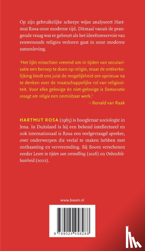 Rosa, Hartmut - Democratie vraagt om religie