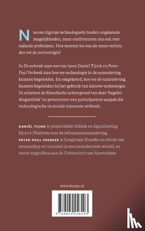 Tijink, Daniël, Verbeek, Peter-Paul - De techniek staat voor iets