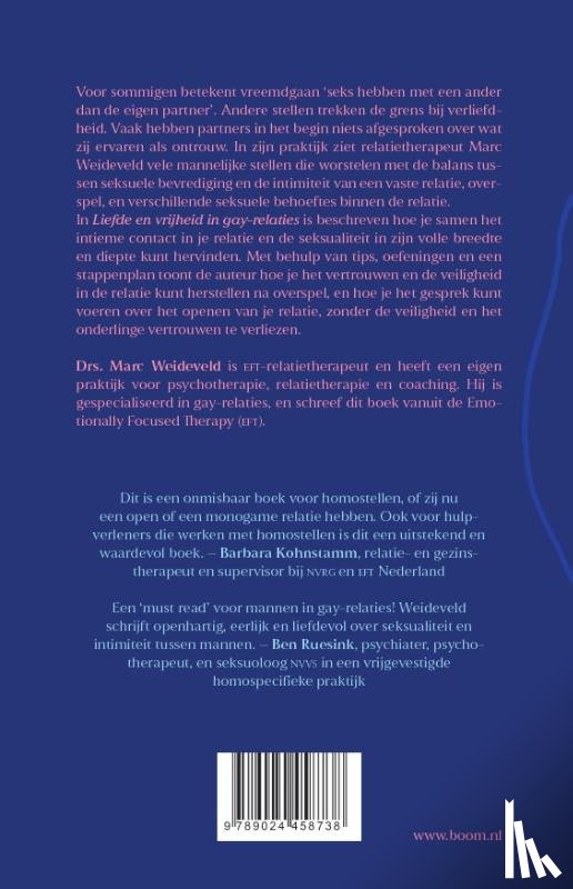 Weideveld, Marc - Liefde en vrijheid in Gay-relaties