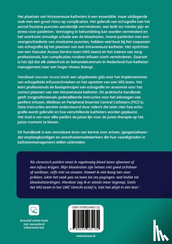 Hoekendijk- Beukers, M.A.W., Beukers, A.M., Elstgeest, N.H.J., Mostert, W.B., Westerhuis, W.E. - Handboek vascular access