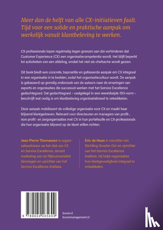 Thomassen, Jean-Pierre, Haan, Eric de - Customer Experience: van cult naar cultuur