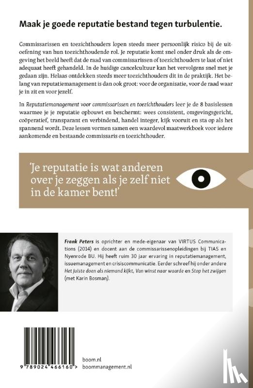 Peters, Frank - Reputatiemanagement voor commissarissen en toezichthouders