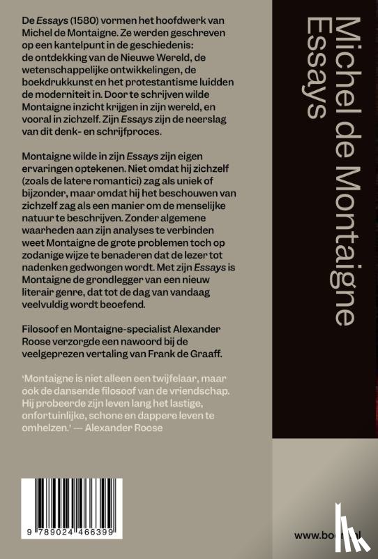 Montaigne, Michel de - Essays