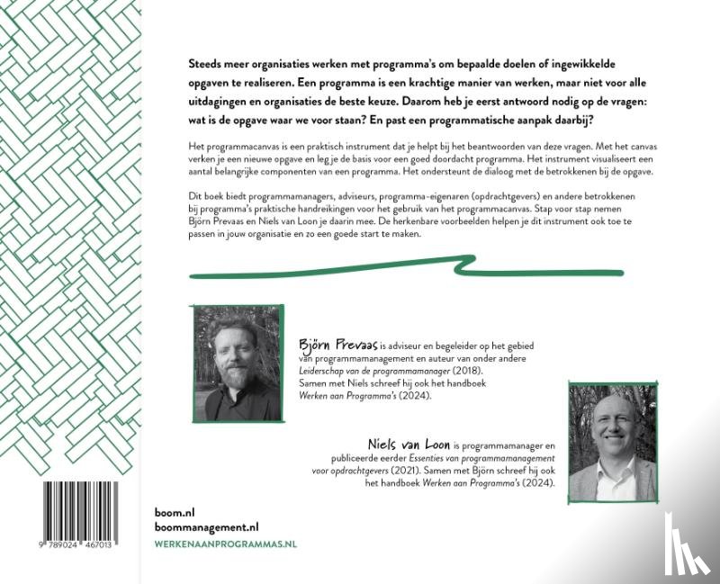Loon, Niels van, Prevaas, Björn - Programmacanvas