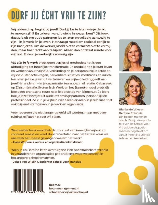 Grashuis, Berdine, Vries, Nienke de - Vrij zijn in je werk