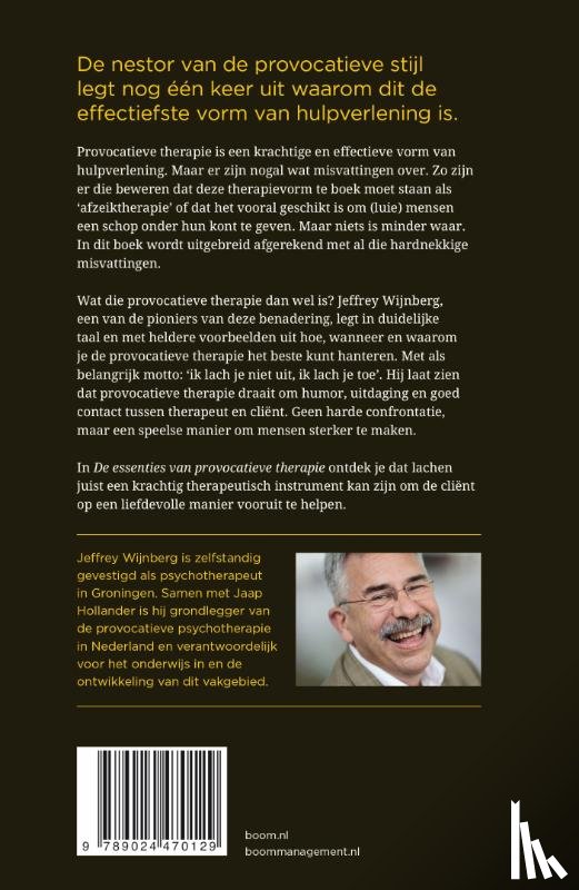 Wijnberg, Jeffrey - De essenties van provocatieve therapie