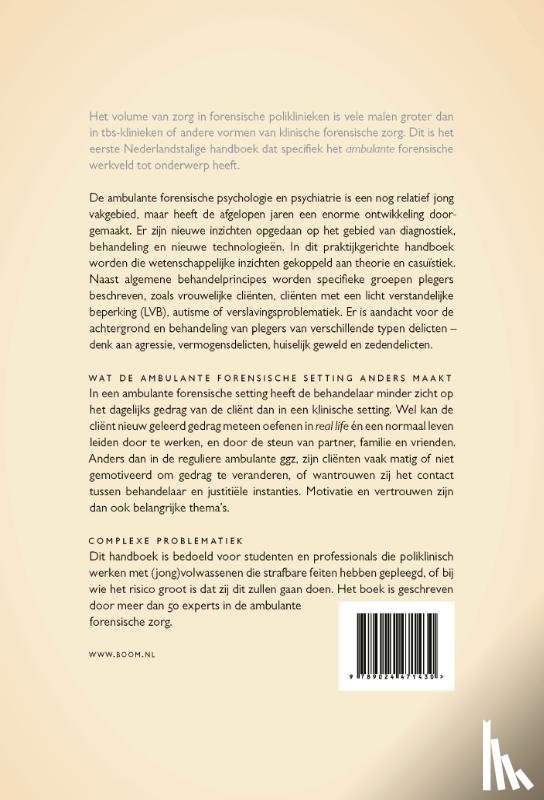  - Handboek ambulante forensische psychologie & psychiatrie