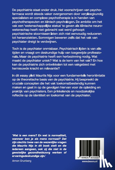 Nijs, Maurits - De psychiater van morgen