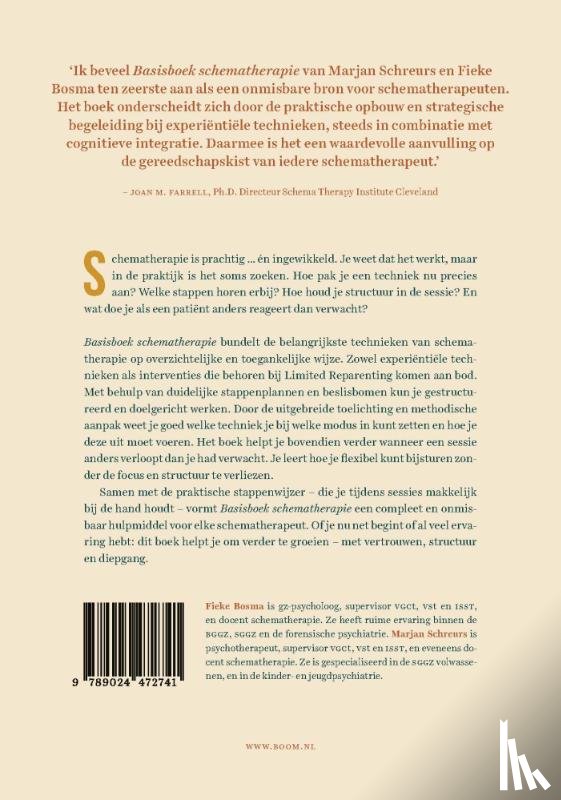 Bosma, Fieke, Schreurs, Marjan - Basisboek schematherapie