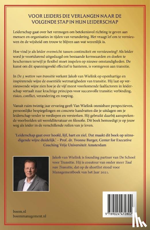 Wielink, Jakob van - De 5 wetten van transitie