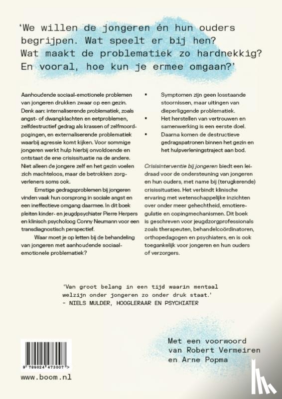 Herpers, Pierre, Neumann, Conny - Crisisinterventie bij jongeren