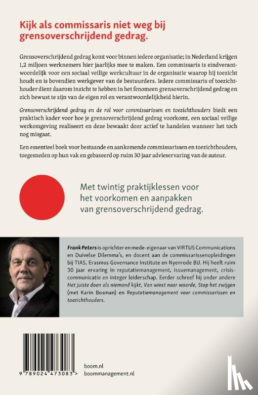 Peters, Frank - Grensoverschrijdend gedrag en de rol voor commissarissen en toezichthouders