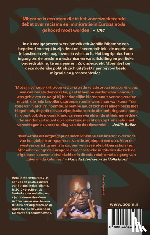 Mbembe, Achille - Necropolitiek