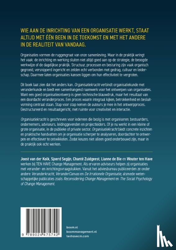 Kolk, Joost van der, Segijn, Sjoerd, Zuidgeest, Chanté, Bie, Lianne de, Have, Wouter ten - Organisatiekracht