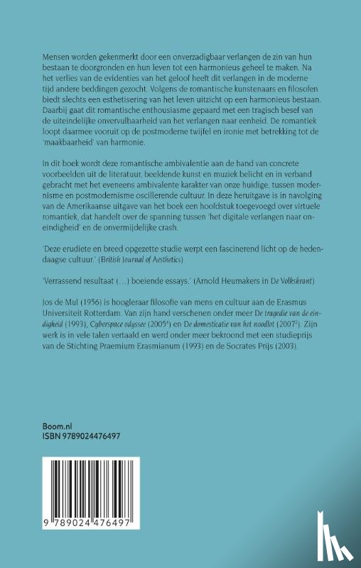 Mul, Jos de - Het romantische verlangen