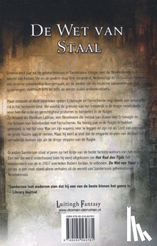 Sanderson, Brandon - De wet van staal