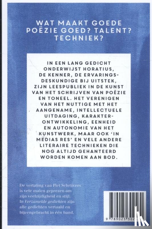 Horatius - De dichter als vakman