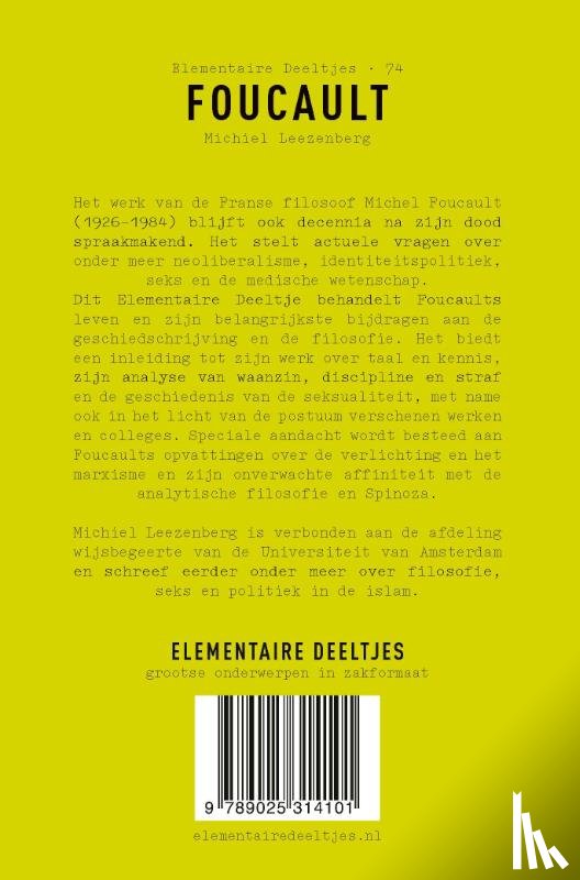 Leezenberg, Michiel - Foucault