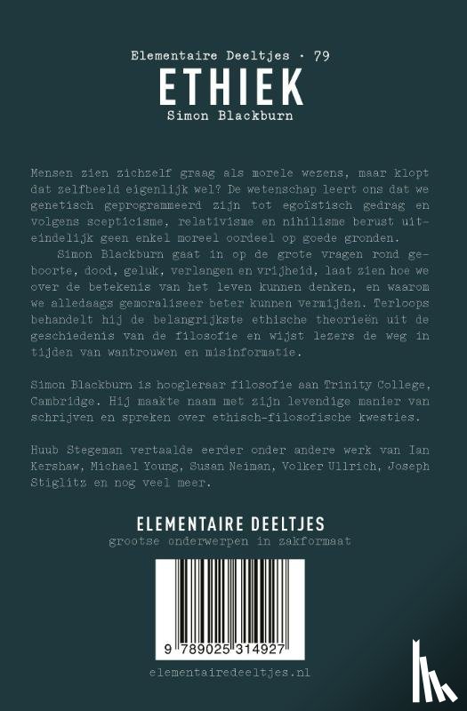 Blackburn, Simon - Ethiek