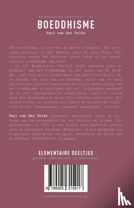 Velde, Paul van der - Boeddhisme