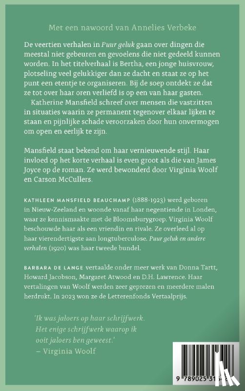 Mansfield, Katharine - Puur geluk