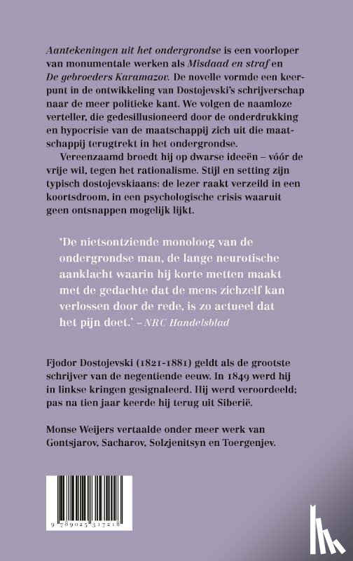 Dostojevski, F.M. - Aantekeningen uit het ondergrondse