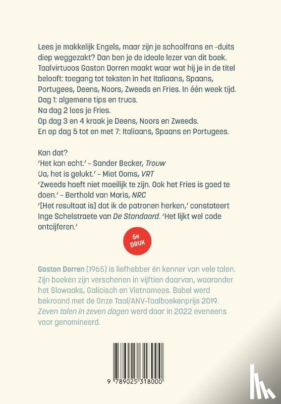 Dorren, Gaston - Zeven talen in zeven dagen