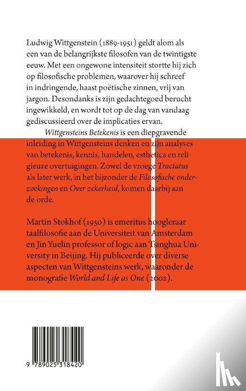 Stokhof, Martin - Wittgensteins betekenis