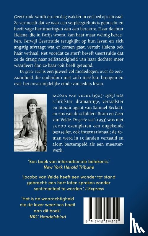 Velde, Jacoba van - De grote zaal